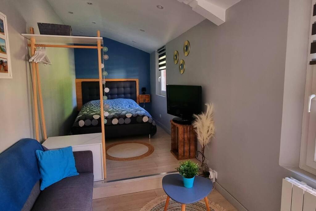 Studio Independant Avec Terrasse Vue Jardin Beauchamps  Bagian luar foto